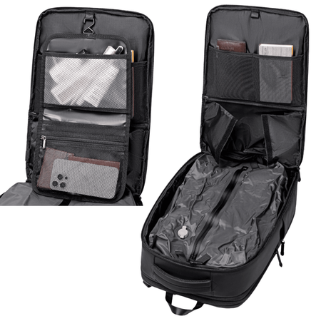 Plecak podróżny kompresyjny próżniowy vacuum Ryanair Wizz Air bagaż podręczny Arctic Hunter B00862 black