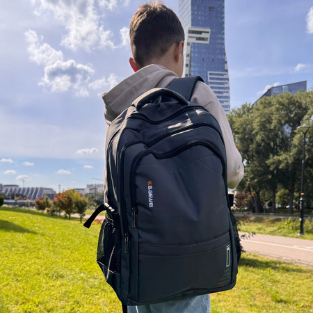 Plecak nowoczesny szary szkolny sportowy pojemny dla chłopców i dziewczyn na laptopa 15,6" VIO BG822308 grey