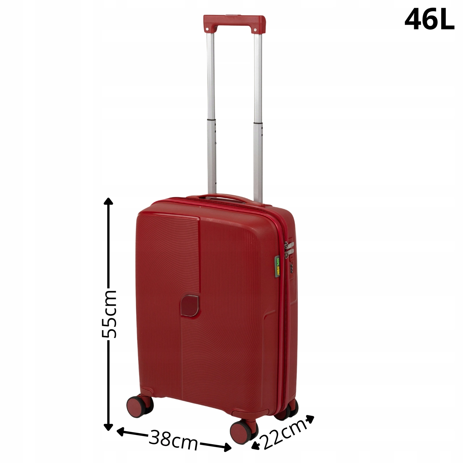 Walizka do samolotu czerwona kabinowa – mała, podróżna, lekka, elegancka i praktyczna na kółkach Wowbag 7918 S red pol_pl_Walizka-do-samolotu-czerwona-kabinowa-mala-podrozna-lekka-elegancka-i-praktyczna-na-kolkach-Wowbag-7918-S-red-86_3