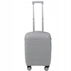 Walizka mała jasnoszara – kabinowa, stylowa, trwała i praktyczna podróżna na kółkach Wowbag 6910 S light grey