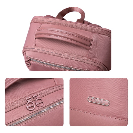 Plecak dla kobiety dziewczyny różowy elegancki modny na laptop na codzień