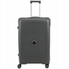 Duża walizka podróżna ciemnoszara lekka i wytrzymała walizka na kółkach do samolotu 106L Wowbag 7900 L dark grey