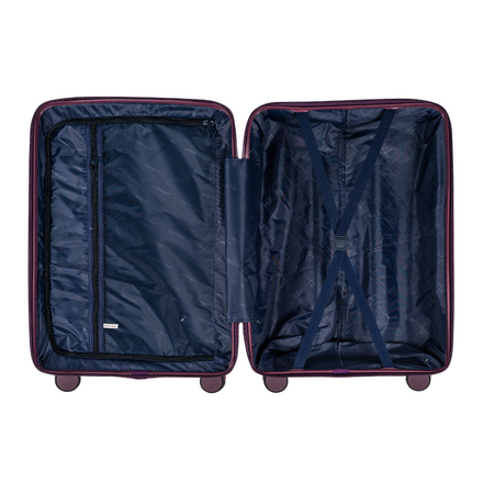 Walizka mała na kółkach fioletowa – stylowa, wytrzymała, elegancka i lekka do samolotu Wowbag 7905 S purple