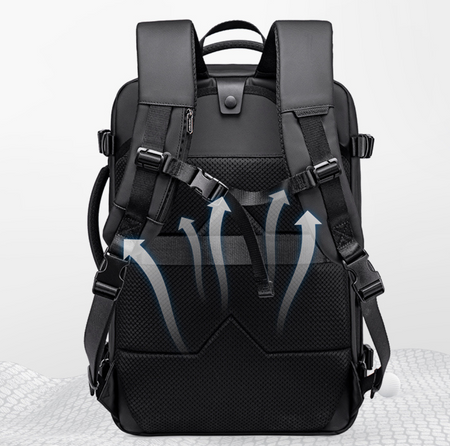 Plecak podróżny kompresyjny próżniowy vacuum Ryanair Wizz Air bagaż podręczny Arctic Hunter B00862 black