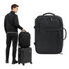 Plecak podróżny do samolotu 50x33x20 czarny kabinowy Ryanair Wizz Air WJ8572C black