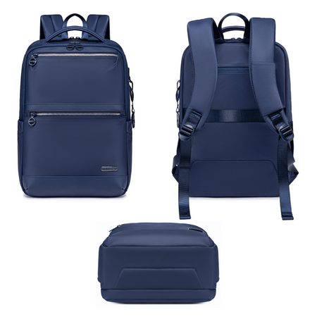 Plecak damski niebieski miejski dla dziewczyny pojemny na studia do pracy