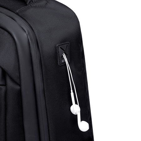 Plecak miejski czarny męski wodoodporny na laptopa 15,6" do pracy Arctic Hunter B00478 black