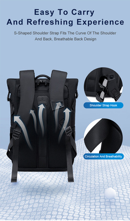 Plecak biznesowy z miejscem na laptopa 15.6" Arctic Hunter B00574 black