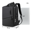 Plecak szkolny klasyczny czarny do liceum wejście USB laptop 15,6” książki