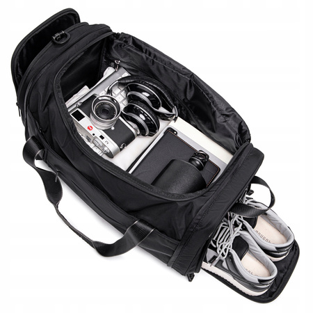 Torba podróżna czarna 2w1 transformowalna saszetka i torba pojemna 30 l wodoodporna. Arctic Hunter LX00021 Black.