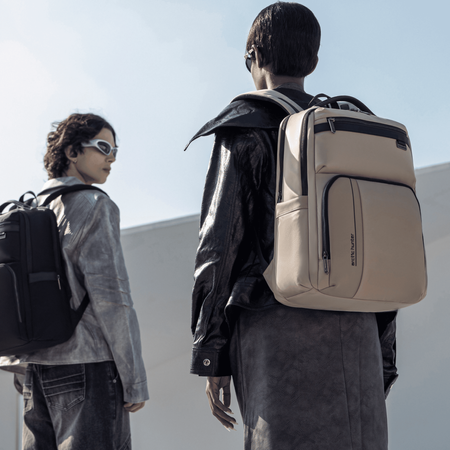 Plecak miejski beżowy na laptopa 15,6" nowoczesny młodzieżowy do pracy podróży Arctic Hunter B00808khaki