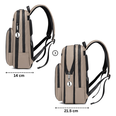 Plecak męski bagaż podręczny do samolotu RYNAIR WIZZAIR na laptopa 15,6