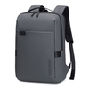 Szary plecak biznesowy miejski, 8,5 l, wodoodporny, na laptopa 15,6", stylowy i kompaktowy. Arctic Hunter B00574 grey