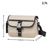 Torebka na ramię, beżowalistonoszka miejska damskana dokumenty telefon Arctic Hunter  KB00828 khaki