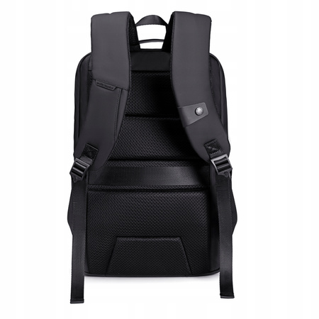 Plecak miejski czarny, biznesowy, na laptop, 25 l, elegancki, idealny do pracy i podróży. Arctic Hunter B00555 Black.