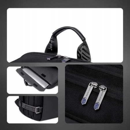 Torba-plecak podróżna do Wizz Air i Ryanair czarna 18L, na laptop 15,6”, bagaż podręczny