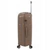 Duża walizka podróżna beżowa na kółkach – elegancka i pojemna walizka do samolotu Wowbag 6910 L champagne
