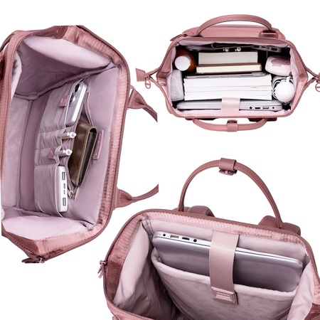 Plecak damski miejski beżowy modny dla dziewczyny do pracy na studia na codzień CHANTRIA CB0788khaki