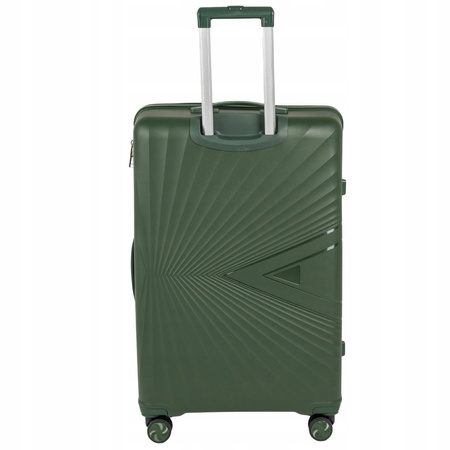 Walizka podróżna duża ciemnozielona na kółkach – lekka, elegancka i wytrzymała 100 L Wowbag 7905 L dark green