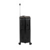 Zestaw walizek podróżnych czarnych 3 szt. komplet walizek polipropylenowych na kółkach Wowbag 7918Black