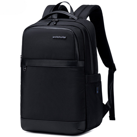 Czarny plecak miejski biznesowy, 15 l, wodoodporny, na laptopa 15,6", stylowy na co dzień. Arctic Hunter B00670 Black