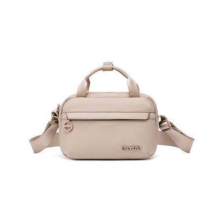 Torebka damska na ramię beżowa klasyczna 1,3 l elegancka uniwersalna do każdej stylizacji. CHANTARIA CB771 Khaki.