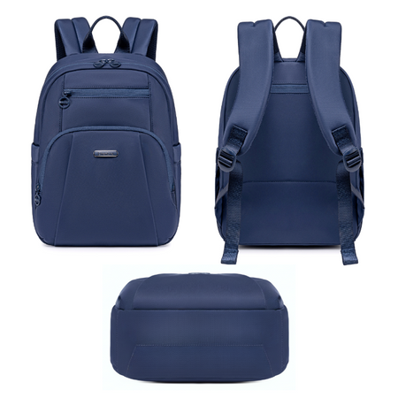 Niebieski plecak miejski damski, 9,3 l, wodoodporny i stylowy. Na studia, do pracy i na co dzień. CHANTRIA CB770bl.