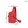 Saszetka na ramię czerwona damska męska miejska nowoczesna wodoodporna na spacer 3,1 L Super Five FXB753Red