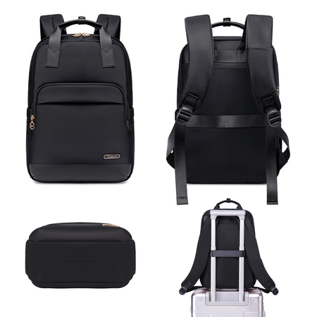 Plecak damski miejski czarny kabinowy do samolotu Ryanair Wizzair bezplatny