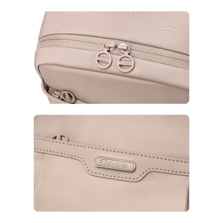 Plecak damski lekki beżowy elegancki modny wodoodporny na MacBook Air Ipad