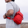 Saszetka na ramię czerwona damska męska miejska nowoczesna wodoodporna na spacer 3,1 L Super Five FXB753Red