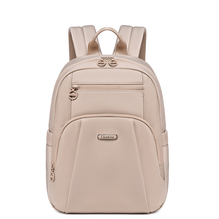 Beżowy plecak miejski damski, na iPada 10,9", wodoodporny, 9,3 l. Na studia i co dzień. CHANTRIA CB770khaki.