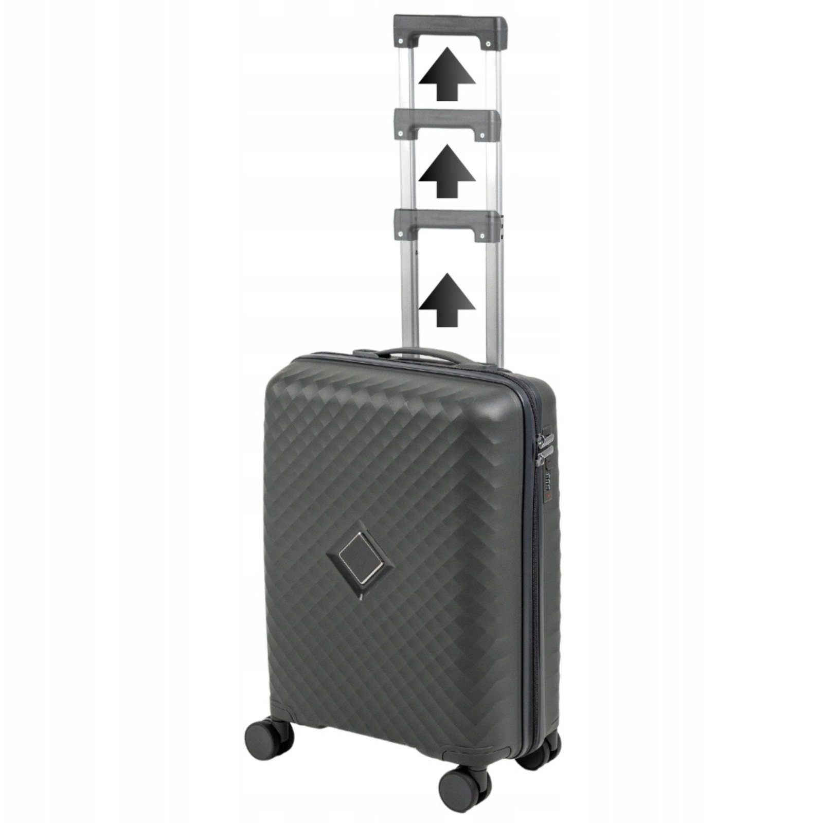 Walizka mała na kółkach ciemnoszara, lekka i funkcjonalna, elegancka walizka podróżna z PP 41 L Wowbag 7900 S dark grey pol_pl_Walizka-mala-na-kolkach-ciemnoszara-lekka-i-funkcjonalna-elegancka-walizka-podrozna-z-PP-41-L-Wowbag-7900-S-dark-grey-141_1