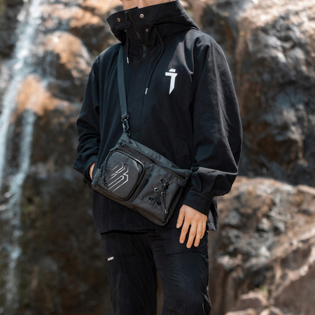 Torebka listonoszka czarna elegancka wodoodporna na ramię miejska modna i uniwersalna 3 l Arctic Hunter K00535Black