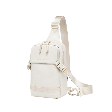 Saszetka damska biała na ramię wodoodporna torba miejska praktyczna stylowa 3,1 L Super Five FXB753White