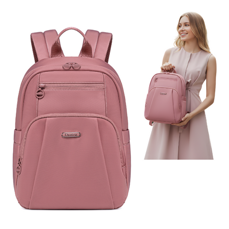 Plecak damski miejski róż dla dziewczyny mały elegancki modny na co dzień