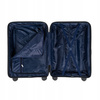 Walizka podróżna średnia ciemnoniebieska lekka i wytrzymała na kółkach 74L praktyczna Wowbag 7900 M dark blue
