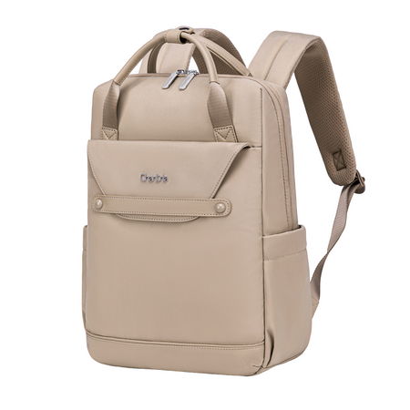 Plecak dla kobiety biznesowy elegancki kremowy do pracy i na studia mieści laptop 15,6”  CHANTRIA CB00628 khaki