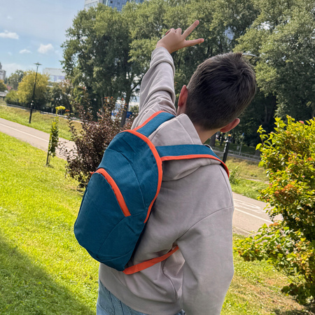 Mały czerwony plecak lekki sportowy – idealny na rower, spacer, wodę, klucze i telefon Wowbag XY092017 red