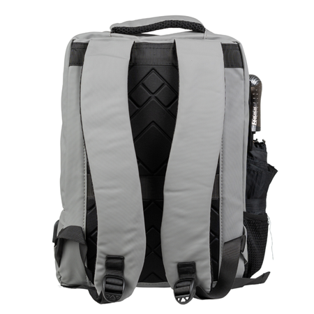 Plecak szkolny młodzieżowy szary z USB, pojemny, na laptop, do szkoły, studiów, pracy i wycieczek Wowbag BK91109 grey