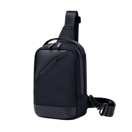 Saszetka męska czarna na ramię torba miejska biznesowa wodoodporna stylowa praktyczna 2,7 L Arctic Hunter XB00693Black