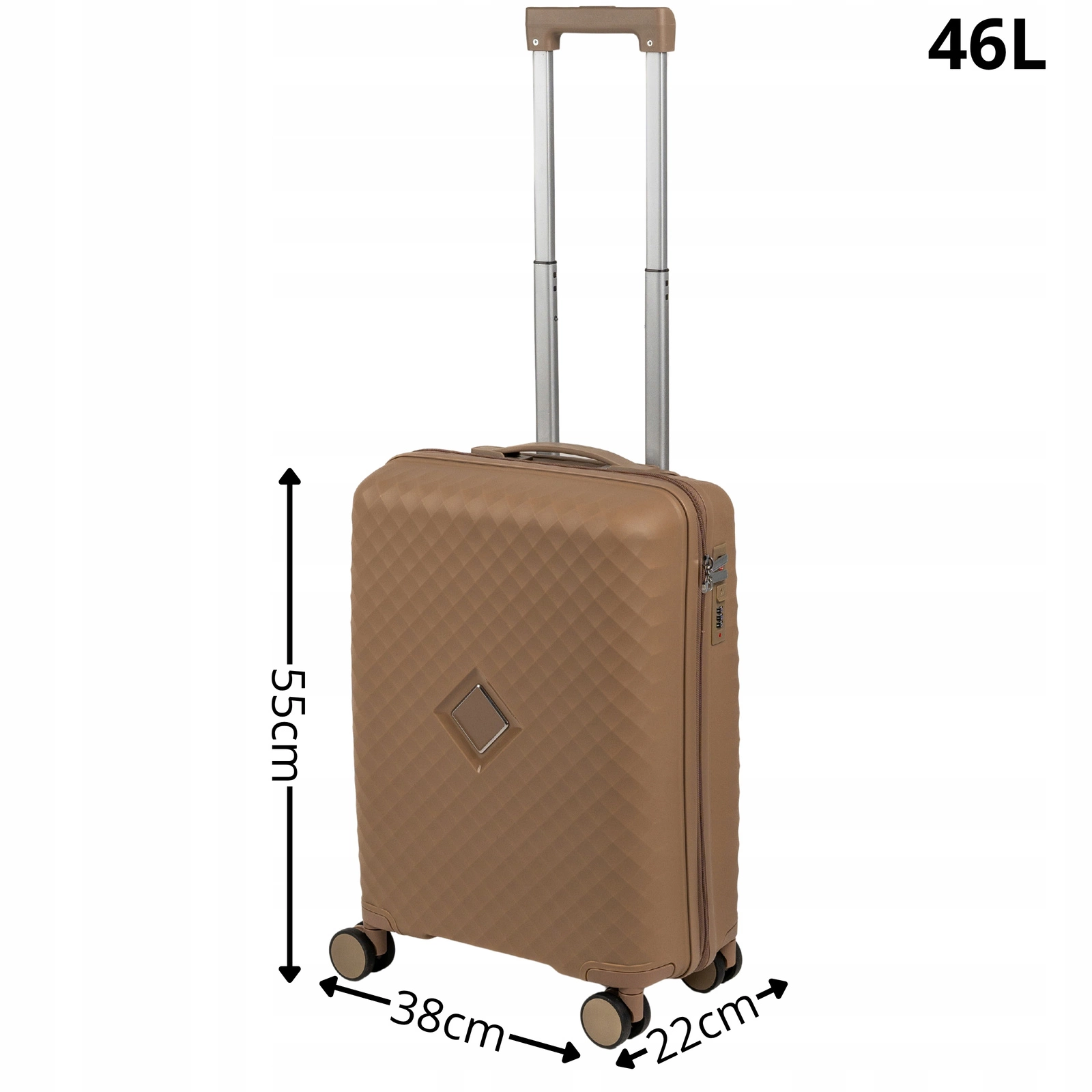 Walizka kabinowa beżowa na kółkach, elegancka i lekka walizka do samolotu z polipropylenu  Wowbag 7900 S champagne pol_pl_Walizka-kabinowa-bezowa-na-kolkach-elegancka-i-lekka-walizka-do-samolotu-z-polipropylenu-Wowbag-7900-S-champagne-135_14