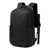 Plecak męski miejski elegancki biznesowy na laptop 15,6 czarny z USB portem