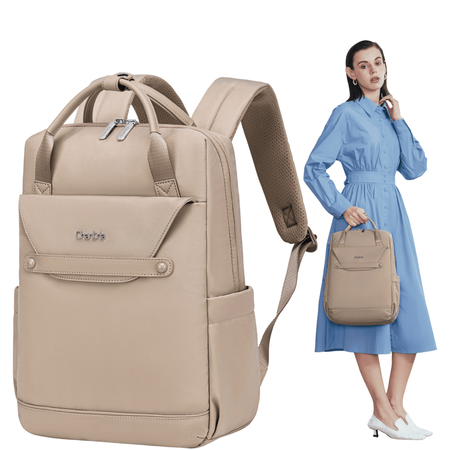 Plecak miejski damski beżowy modny stylowy do pracy dla dziewczyny CHANTRIA CB00628 khaki