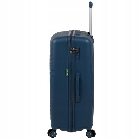 Duża walizka podróżna ciemnoniebieska na kółkach – lekka, elegancka i wytrzymała 100 L Wowbag 7905 L dark blue