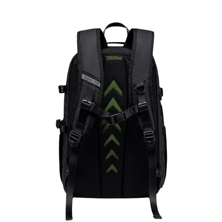 Czarny plecak fotograficzny, 21 l, na sprzęt foto, laptopa i tablet, wodoodporny, podróżny. SUPER FIVE FB721 Black.