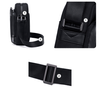 Saszetka męska czarna na ramię torba miejska wodoodporna biznesowa stylowa funkcjonalna 3,4 L Arctic Hunter K00679Black