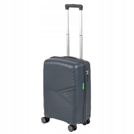 Walizka mała ciemnoszara – funkcjonalna, stylowa, wytrzymała walizka podróżna Wowbag 7905 S dark grey