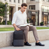 Szary plecak miejski biznesowy, 10 l, na laptopa 15,6", wodoodporny, elegancki i funkcjonalny. Arctic Hunter B00681 Grey