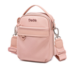 Torebka damska crossbody mała na ramię nylonowa różowa wodoodporna elegancka